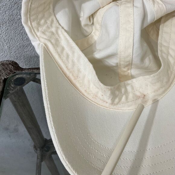 Tory Burch Logo Hat cotton baseball cap Tennis Pickleball White - Picture 13 of 14